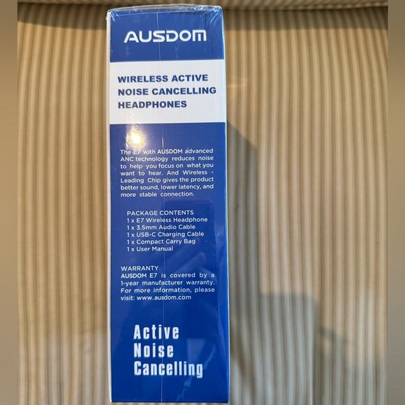 NIB New in Box Ausdom Wireless Noise Cancelling Headphones - Picture 6 of 12